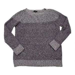 Fate Purple Clairina Textured Pullover Sweater